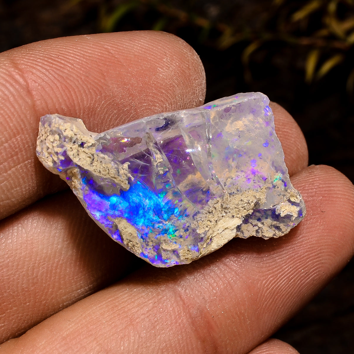 Excellent Top Grade Quality 100% Natural Welo Fire White Ethiopian Opal Rough Loose Gemstone For Making Jewelry 30X16X10 MM 20 Cts. KR12-7 Sunkarton