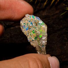 Classic Top Grade Quality 100% Natural Welo Fire White Ethiopian Opal Rough Loose Gemstone For Making Jewelry 25X13X10 MM 10 Cts. KR12-80 Sunkarton