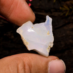 Excellent Top Grade Quality 100% Natural Welo Fire White Ethiopian Opal Rough Loose Gemstone For Making Jewelry 22X20X13 MM 17 Cts. KR12-82 Sunkarton