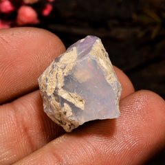 Elegant Top Grade Quality 100% Natural Welo Fire White Ethiopian Opal Rough Loose Gemstone For Making Jewelry 19X14X12 MM 12.5 Cts. KR12-84 Sunkarton