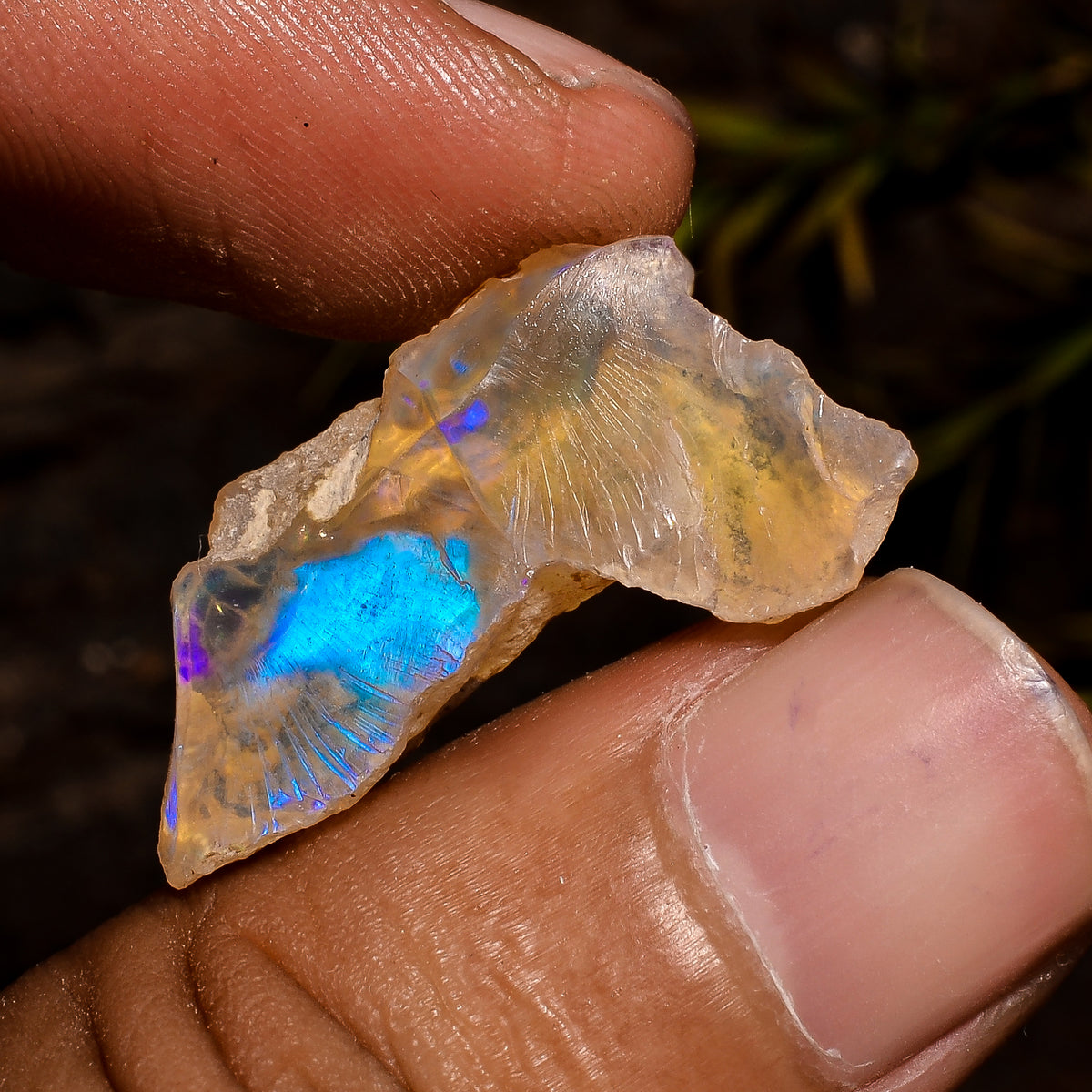 Fabulous Top Grade Quality 100% Natural Welo Fire White Ethiopian Opal Rough Loose Gemstone For Making Jewelry 26X21X8 MM 12.5 Cts. KR12-85 Sunkarton