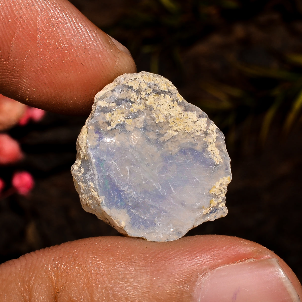 Gorgeous Top Grade Quality 100% Natural Welo Fire White Ethiopian Opal Rough Loose Gemstone For Making Jewelry 19X17X10 MM 12 Cts. KR12-87 Sunkarton