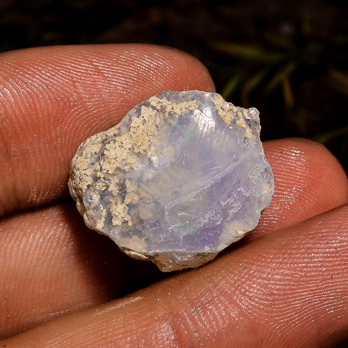 Gorgeous Top Grade Quality 100% Natural Welo Fire White Ethiopian Opal Rough Loose Gemstone For Making Jewelry 19X17X10 MM 12 Cts. KR12-87 Sunkarton