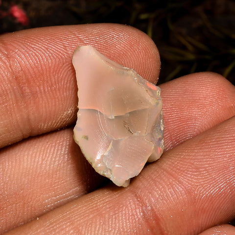 Marvellous Top Grade Quality 100% Natural Welo Fire White Ethiopian Opal Rough Loose Gemstone For Making Jewelry 21X13X9 MM 10 Cts. KR12-90 Sunkarton