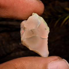 Marvellous Top Grade Quality 100% Natural Welo Fire White Ethiopian Opal Rough Loose Gemstone For Making Jewelry 21X13X9 MM 10 Cts. KR12-90 Sunkarton