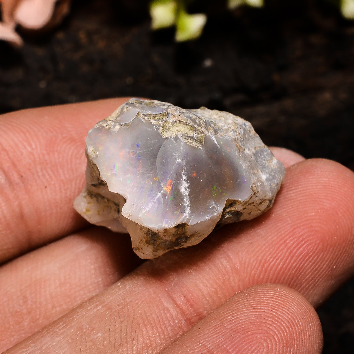 Wonderful Top Grade Quality 100% Natural Welo Fire Ethiopian Opal Rough Loose Gemstone For Making Jewelry 22X19X14 MM 25.5 Cts. KR13-100 Sunkarton