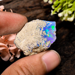 Fabulous Top Grade Quality 100% Natural Welo Fire Ethiopian Opal Fancy Rough Loose Gemstone For Making Jewelry 28X20X14 MM 31 Cts. KR13-10 Sunkarton