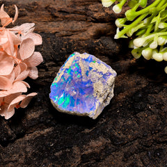 Fantastic Top Grade Quality 100% Natural Welo Fire Ethiopian Opal Rough Loose Gemstone For Making Jewelry 24X24X14 MM 28.5 Cts. KR13-11 Sunkarton