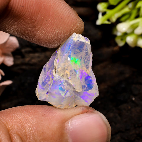 Immaculate Top Grade Quality 100% Natural Welo Fire Ethiopian Opal Fancy Rough Loose Gemstone For Making Jewelry 18X15X9 MM 11 Cts. KR13-13 Sunkarton
