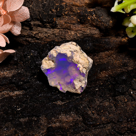 Incredible Top Grade Quality 100% Natural Welo Fire Ethiopian Opal Fancy Rough Loose Gemstone For Making Jewelry 16X15X11 MM 11 Cts. KR13-14 Sunkarton