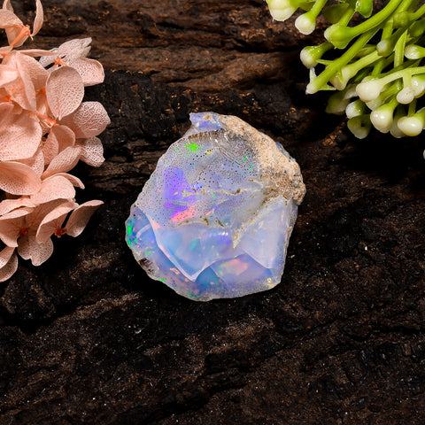 Marvellous Top Grade Quality 100% Natural Welo Fire Ethiopian Opal Fancy Rough Loose Gemstone For Making Jewelry 28X26X15 MM 43 Cts. KR13-15 Sunkarton