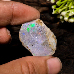 Marvellous Top Grade Quality 100% Natural Welo Fire Ethiopian Opal Fancy Rough Loose Gemstone For Making Jewelry 28X26X15 MM 43 Cts. KR13-15 Sunkarton