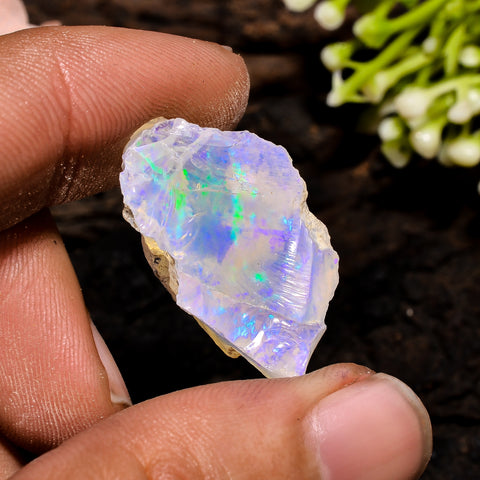 Mind Blowing Top Grade Quality 100% Natural Welo Fire Ethiopian Opal Rough Loose Gemstone For Making Jewelry 24X17X12 MM 19.5 Cts. KR13-16 Sunkarton