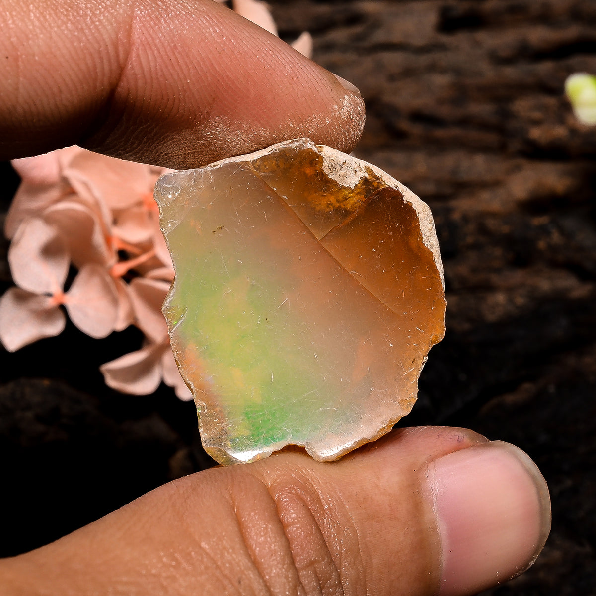 Tempting Top Grade Quality 100% Natural Welo Fire Ethiopian Opal Fancy Rough Loose Gemstone For Making Jewelry 25X22X11 MM 31 Cts. KR13-22 Sunkarton