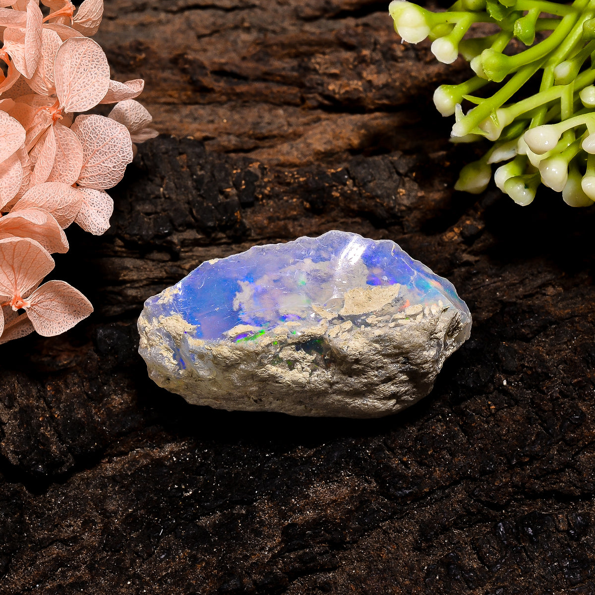 Terrific Top Grade Quality 100% Natural Welo Fire Ethiopian Opal Fancy Rough Loose Gemstone For Making Jewelry 35X18X14 MM 42.5 Cts. KR13-23 Sunkarton