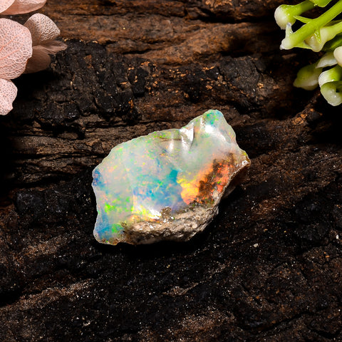Wonderful Top Grade Quality 100% Natural Welo Fire Ethiopian Opal Fancy Rough Loose Gemstone For Making Jewelry 25X15X8 MM 13.5 Cts. KR13-25 Sunkarton