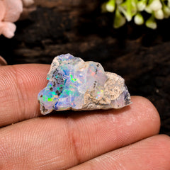 Attractive Top Grade Quality 100% Natural Welo Fire Ethiopian Opal Rough Loose Gemstone For Making Jewelry 23X14X9 MM 11.5 Cts. KR13-27 Sunkarton