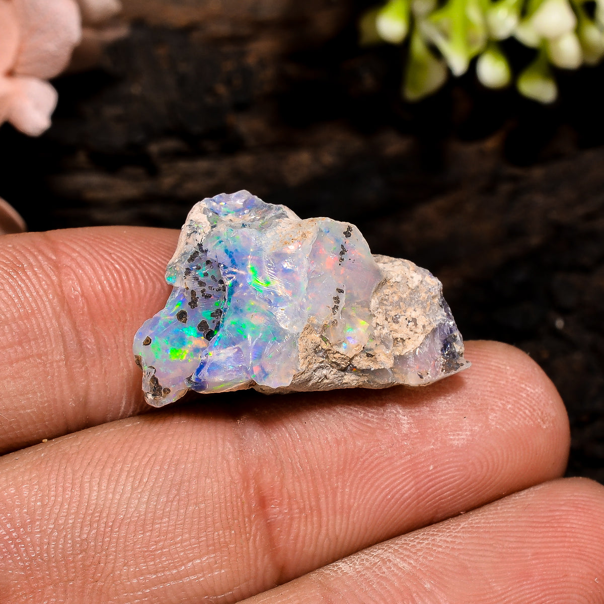 Attractive Top Grade Quality 100% Natural Welo Fire Ethiopian Opal Rough Loose Gemstone For Making Jewelry 23X14X9 MM 11.5 Cts. KR13-27 Sunkarton