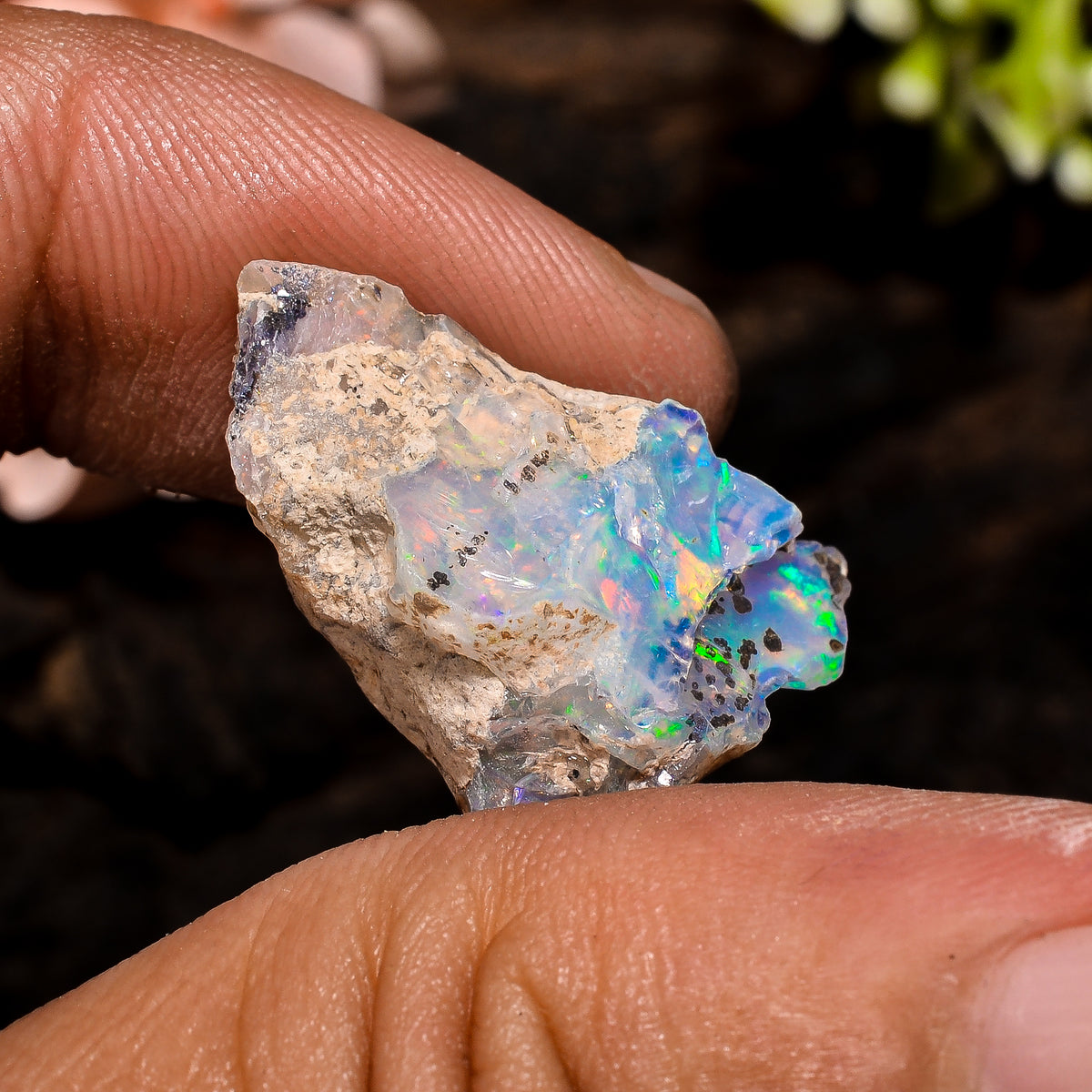 Attractive Top Grade Quality 100% Natural Welo Fire Ethiopian Opal Rough Loose Gemstone For Making Jewelry 23X14X9 MM 11.5 Cts. KR13-27 Sunkarton