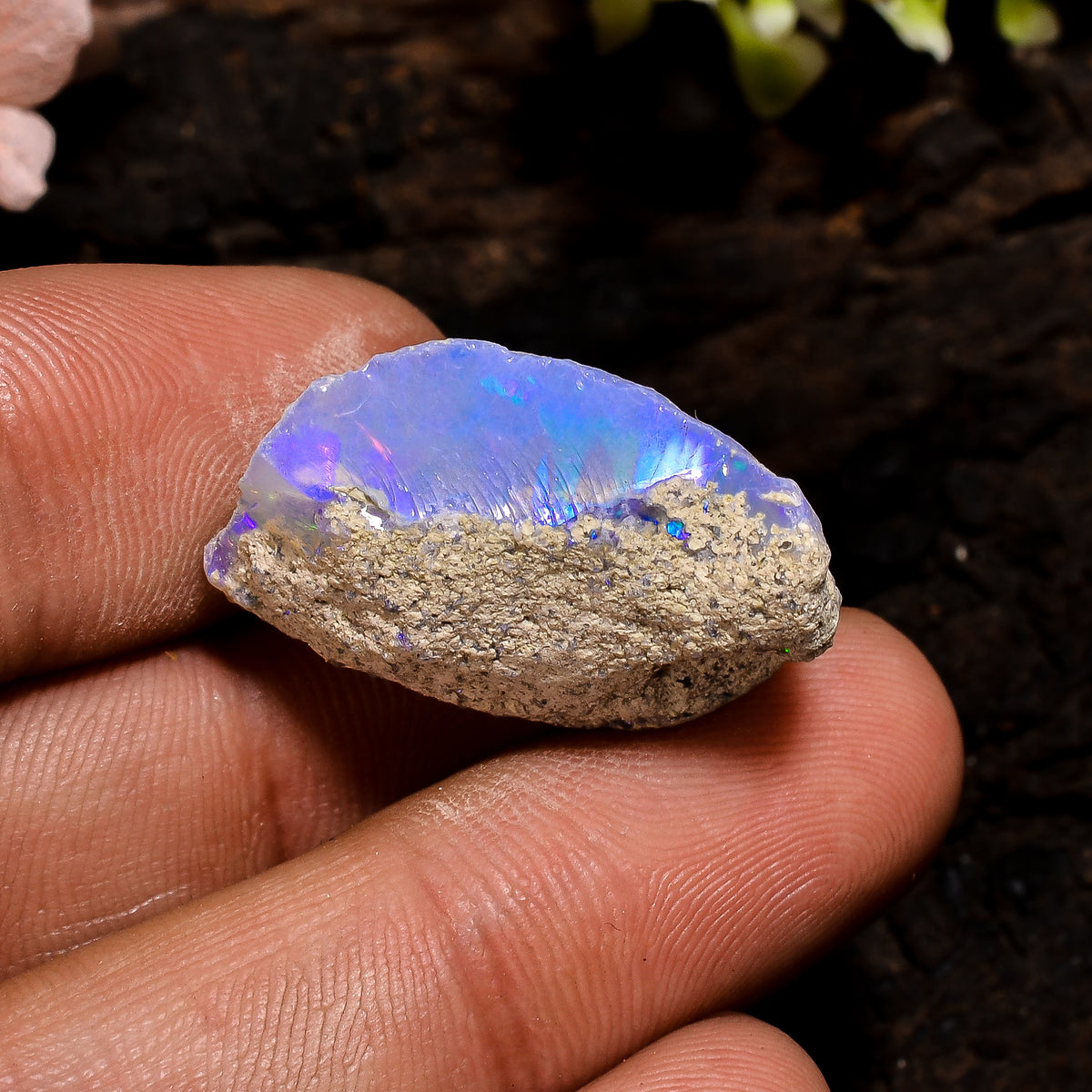 Beautiful Top Grade Quality 100% Natural Welo Fire Ethiopian Opal Rough Loose Gemstone For Making Jewelry 24X18X12 MM 20.5 Cts. KR13-29 Sunkarton