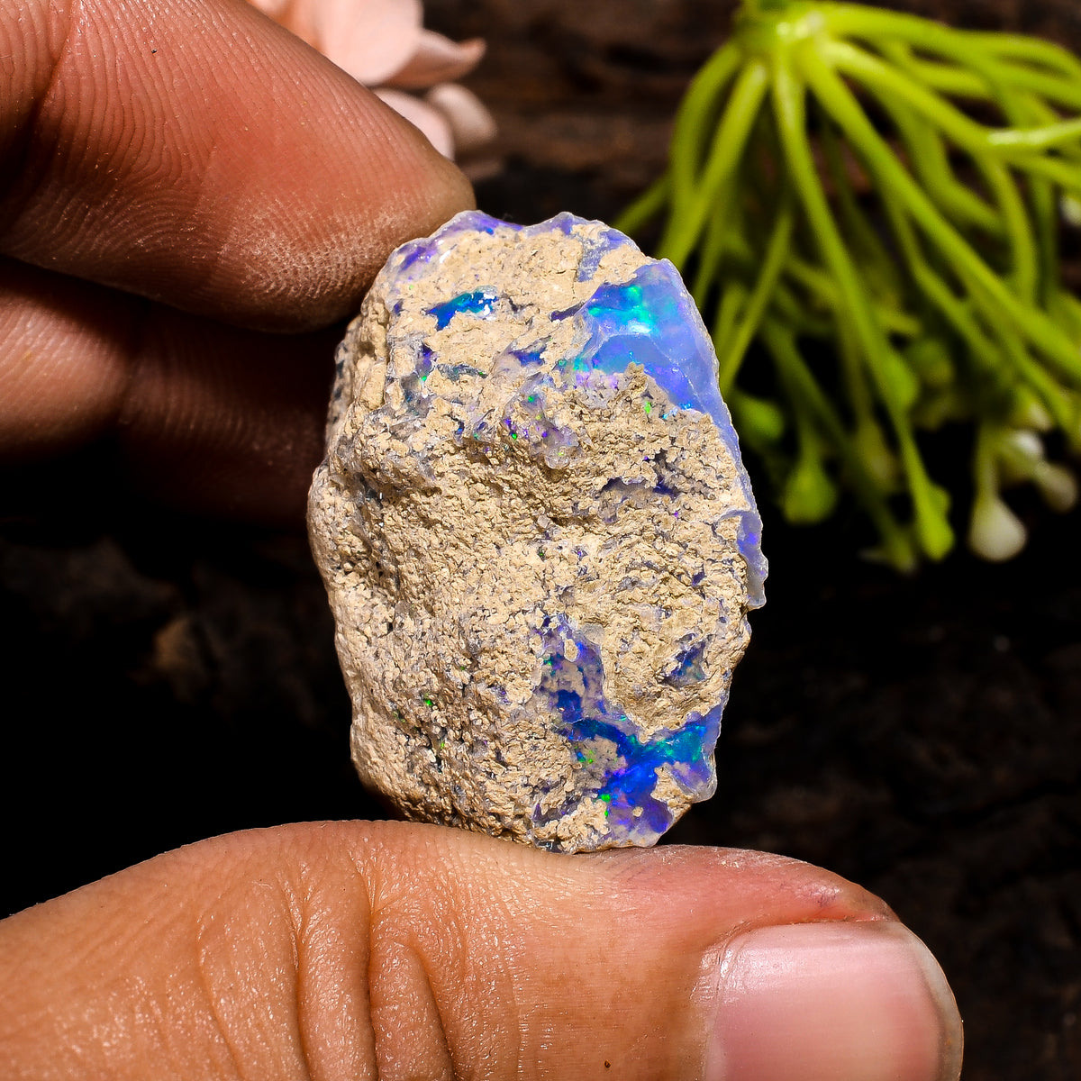 Excellent Top Grade Quality 100% Natural Welo Fire Ethiopian Opal Rough Loose Gemstone For Making Jewelry 30X28X17 MM 50.5 Cts. KR13-32 Sunkarton