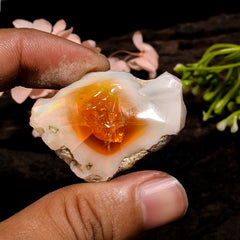 Exclusive Top Grade Quality 100% Natural Welo Fire Ethiopian Opal Rough Loose Gemstone For Making Jewelry 39X26X16 MM 73.5 Cts. KR13-33 Sunkarton