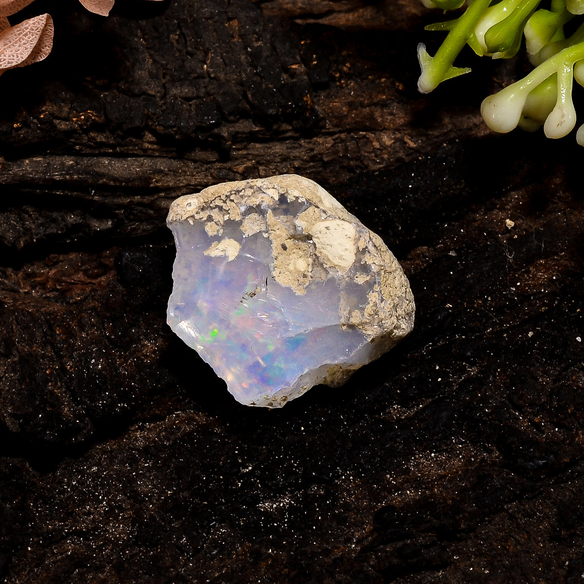 Elegant Top Grade Quality 100% Natural Welo Fire Ethiopian Opal Fancy Rough Loose Gemstone For Making Jewelry 22X19X9 MM 14.5 Cts. KR13-34 Sunkarton