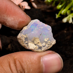 Elegant Top Grade Quality 100% Natural Welo Fire Ethiopian Opal Fancy Rough Loose Gemstone For Making Jewelry 22X19X9 MM 14.5 Cts. KR13-34 Sunkarton