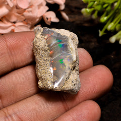 Fabulous Top Grade Quality 100% Natural Welo Fire Ethiopian Opal Fancy Rough Loose Gemstone For Making Jewelry 30X18X17 MM 43 Cts. KR13-35 Sunkarton