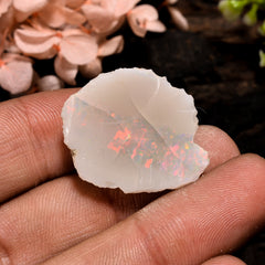 Fantastic Top Grade Quality 100% Natural Welo Fire Ethiopian Opal Fancy Rough Loose Gemstone For Making Jewelry 25X20X9 MM 19 Cts. KR13-36 Sunkarton