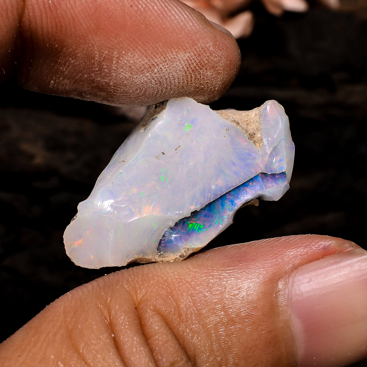 Gorgeous Top Grade Quality 100% Natural Welo Fire Ethiopian Opal Fancy Rough Loose Gemstone For Making Jewelry 27X14X9 MM 15 Cts. KR13-37 Sunkarton