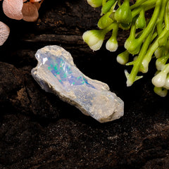 Immaculate Top Grade Quality 100% Natural Welo Fire Ethiopian Opal Fancy Rough Loose Gemstone For Making Jewelry 28X12X11 MM 13 Cts. KR13-38 Sunkarton