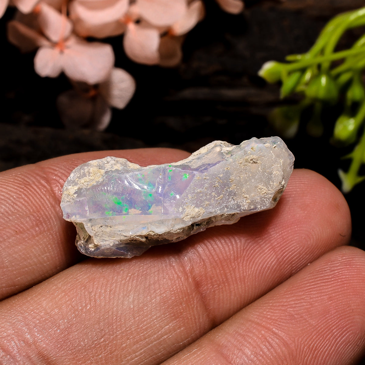 Immaculate Top Grade Quality 100% Natural Welo Fire Ethiopian Opal Fancy Rough Loose Gemstone For Making Jewelry 28X12X11 MM 13 Cts. KR13-38 Sunkarton