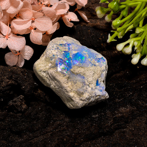 Incredible Top Grade Quality 100% Natural Welo Fire Ethiopian Opal Rough Loose Gemstone For Making Jewelry 35X29X19 MM 78.5 Cts. KR13-39 Sunkarton