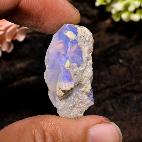 Awesome Top Grade Quality 100% Natural Welo Fire Ethiopian Opal Fancy Rough Loose Gemstone For Making Jewelry 29X17X10 MM 21.5 Cts. KR13-3 Sunkarton