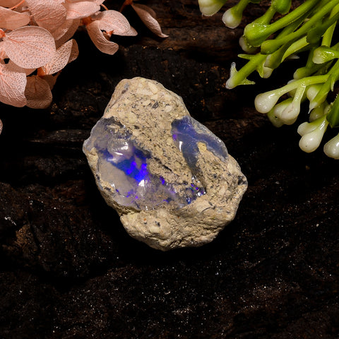 Marvellous Top Grade Quality 100% Natural Welo Fire Ethiopian Opal Rough Loose Gemstone For Making Jewelry 28X19X11 MM 31.5 Cts. KR13-40 Sunkarton