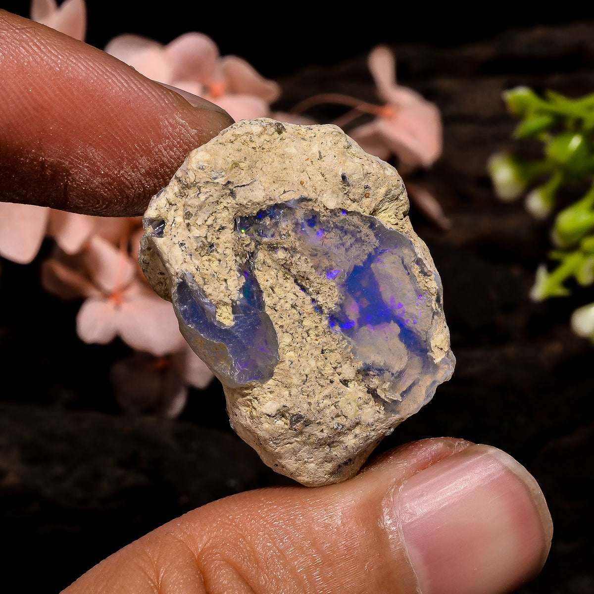 Marvellous Top Grade Quality 100% Natural Welo Fire Ethiopian Opal Rough Loose Gemstone For Making Jewelry 28X19X11 MM 31.5 Cts. KR13-40 Sunkarton