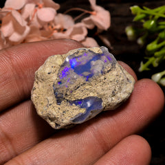 Marvellous Top Grade Quality 100% Natural Welo Fire Ethiopian Opal Rough Loose Gemstone For Making Jewelry 28X19X11 MM 31.5 Cts. KR13-40 Sunkarton