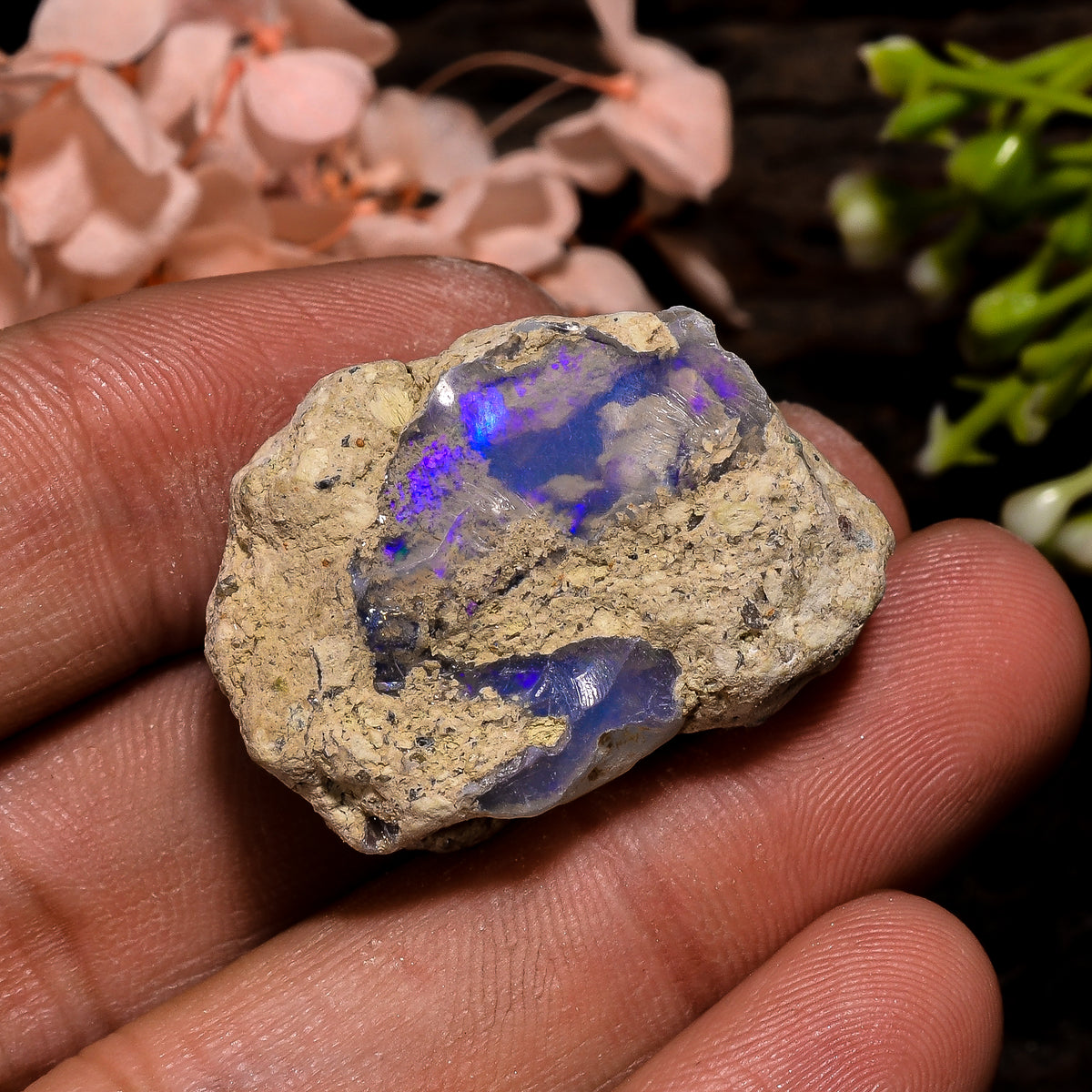 Marvellous Top Grade Quality 100% Natural Welo Fire Ethiopian Opal Rough Loose Gemstone For Making Jewelry 28X19X11 MM 31.5 Cts. KR13-40 Sunkarton