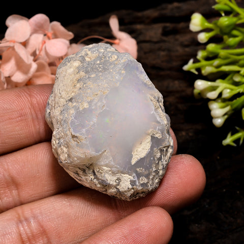 Mind Blowing Top Grade Quality 100% Natural Welo Fire Ethiopian Opal Rough Loose Gemstone For Making Jewelry 40X27X24 MM 90.5 Cts. KR13-41 Sunkarton