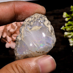 Mind Blowing Top Grade Quality 100% Natural Welo Fire Ethiopian Opal Rough Loose Gemstone For Making Jewelry 40X27X24 MM 90.5 Cts. KR13-41 Sunkarton