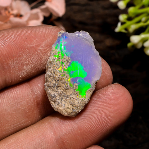 Outstanding Top Grade Quality 100% Natural Welo Fire Ethiopian Opal Rough Loose Gemstone For Making Jewelry 24X15X9 MM 16.5 Cts. KR13-42 Sunkarton