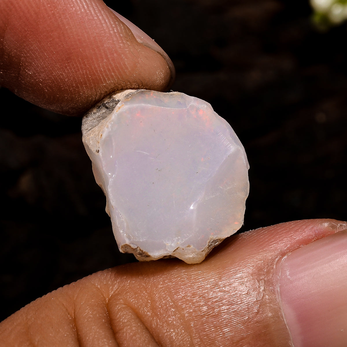 Superb Top Grade Quality 100% Natural Welo Fire Ethiopian Opal Fancy Rough Loose Gemstone For Making Jewelry 18X16X14 MM 13 Cts. KR13-44 Sunkarton