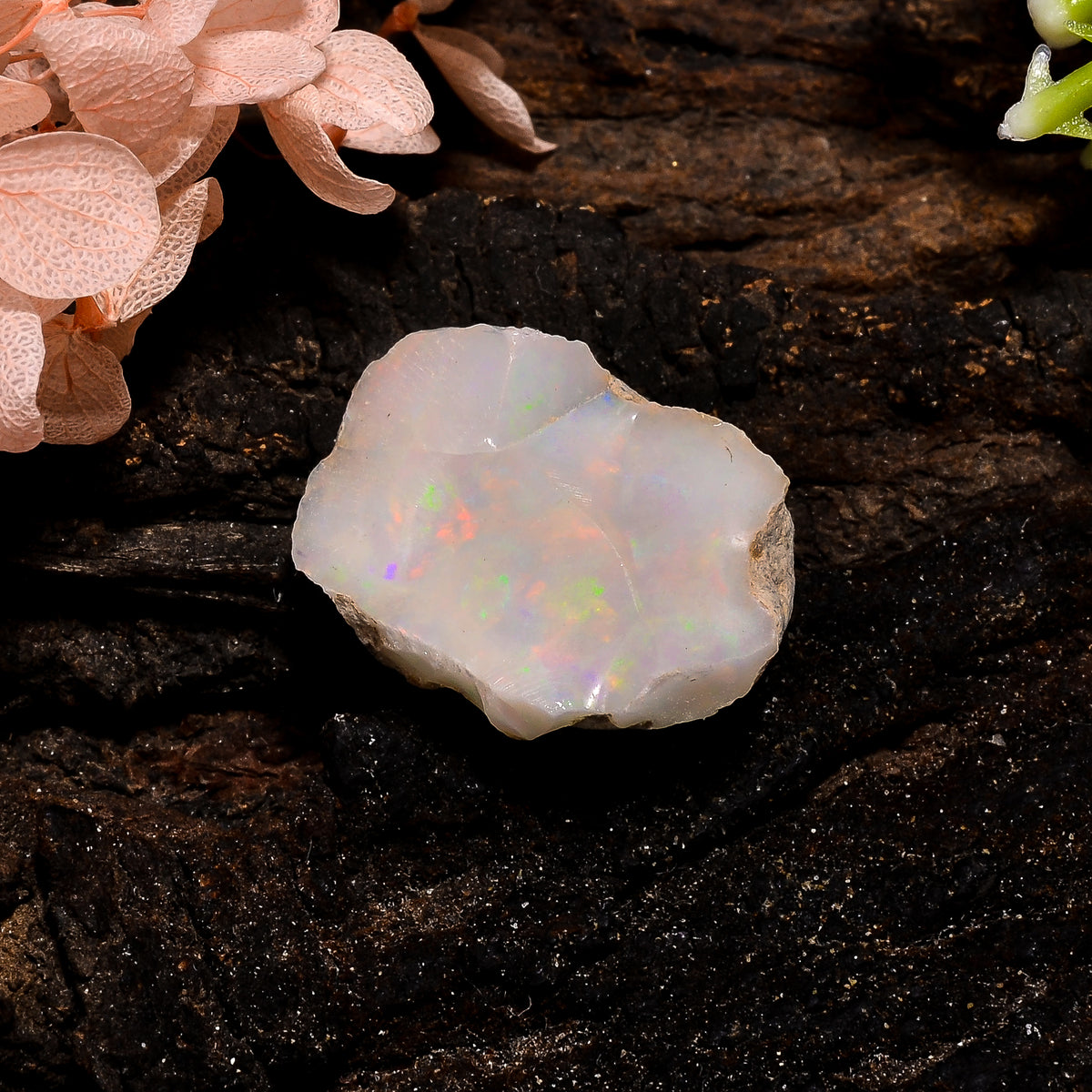 Stunning Top Grade Quality 100% Natural Welo Fire Ethiopian Opal Fancy Rough Loose Gemstone For Making Jewelry 22X15X7 MM 12.5 Cts. KR13-45 Sunkarton