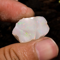 Stunning Top Grade Quality 100% Natural Welo Fire Ethiopian Opal Fancy Rough Loose Gemstone For Making Jewelry 22X15X7 MM 12.5 Cts. KR13-45 Sunkarton