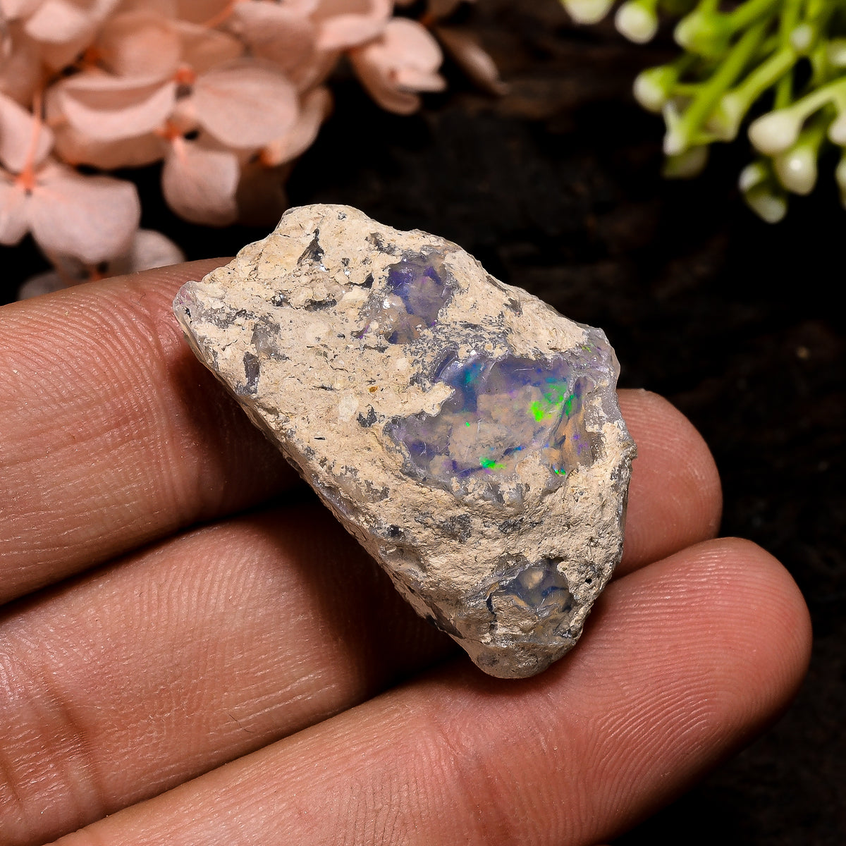 Tempting Top Grade Quality 100% Natural Welo Fire Ethiopian Opal Fancy Rough Loose Gemstone For Making Jewelry 30X20X13 MM 27.5 Cts. KR13-47 Sunkarton