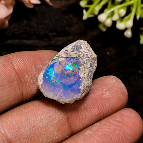 Terrific Top Grade Quality 100% Natural Welo Fire Ethiopian Opal Fancy Rough Loose Gemstone For Making Jewelry 22X16X14 MM 23 Cts. KR13-48 Sunkarton
