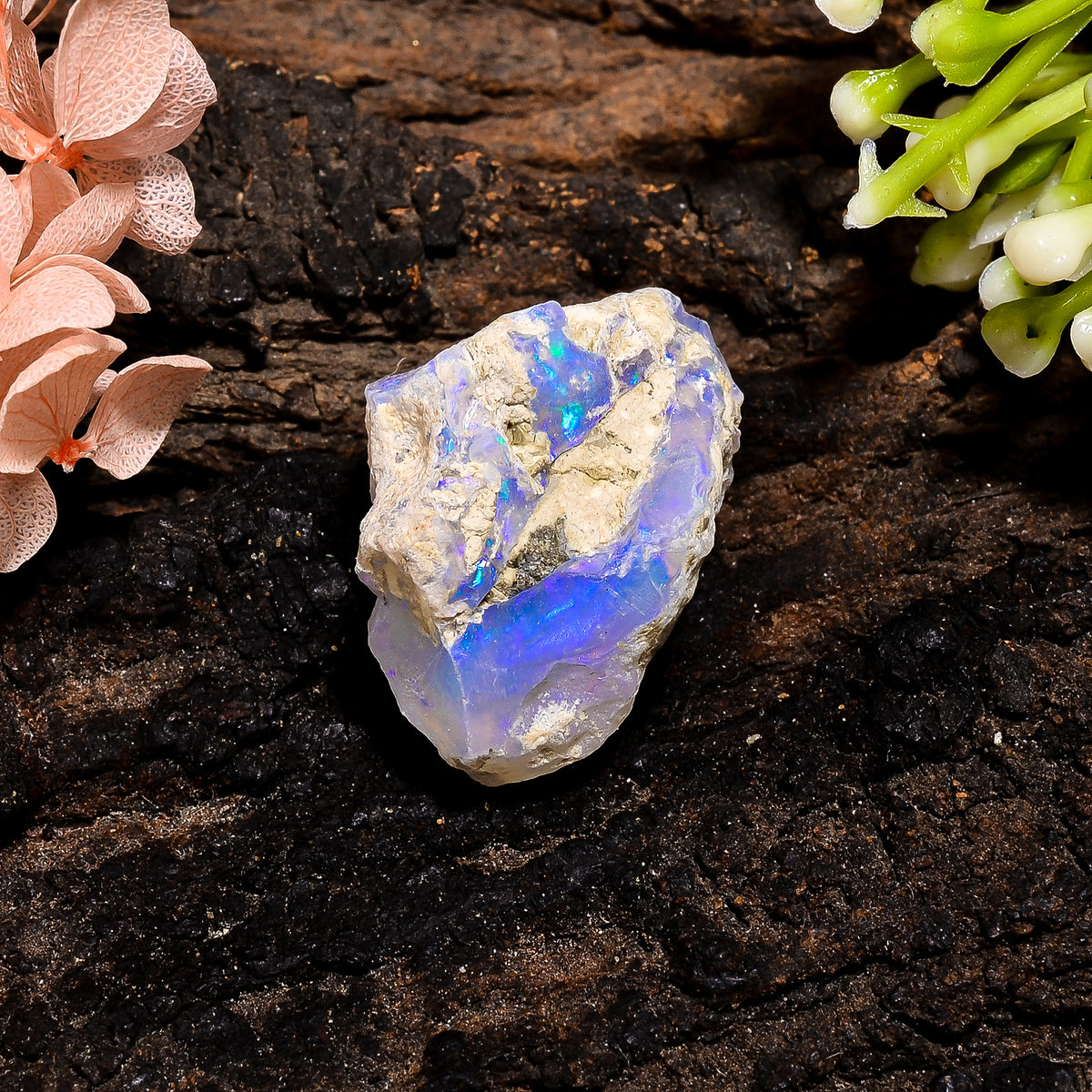 Beautiful Top Grade Quality 100% Natural Welo Fire Ethiopian Opal Fancy Rough Loose Gemstone For Making Jewelry 24X17X13 MM 23.5 Cts. KR13-4 Sunkarton