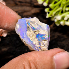 Beautiful Top Grade Quality 100% Natural Welo Fire Ethiopian Opal Fancy Rough Loose Gemstone For Making Jewelry 24X17X13 MM 23.5 Cts. KR13-4 Sunkarton