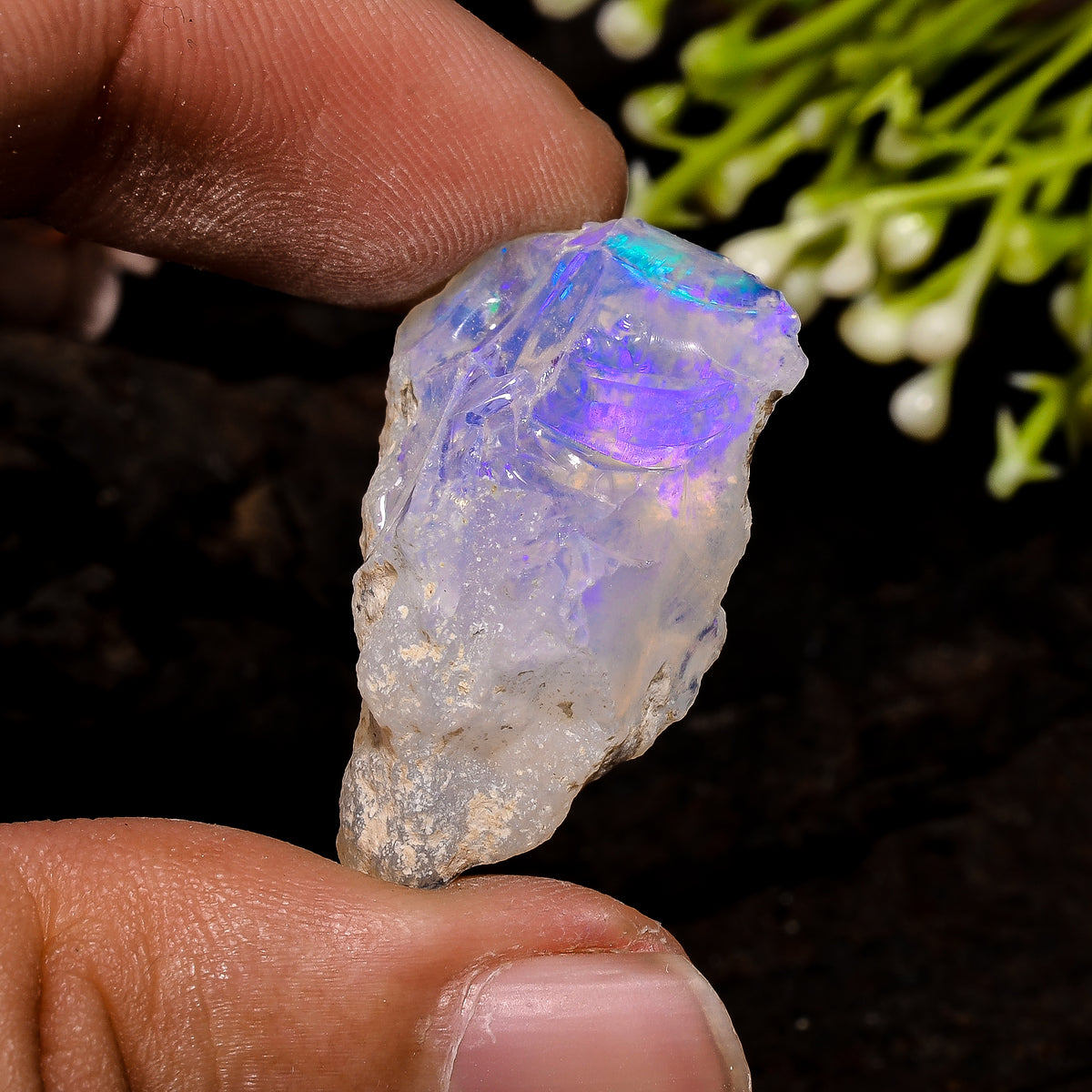 Amazing Top Grade Quality 100% Natural Welo Fire Ethiopian Opal Fancy Rough Loose Gemstone For Making Jewelry 28X17X12 MM 22 Cts. KR13-51 Sunkarton